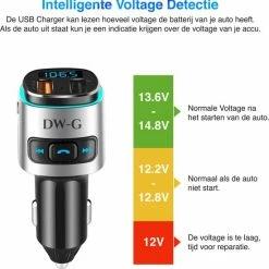 DW-G Bluetooth FM Transmitter - Auto Lader - Carkit - Handsfree - MP3 - USB - SD Kaart - Snel Lader - Bluetooth Audio Receiver 16 DW-G Bluetooth FM Transmitter - Auto Lader - Carkit - Handsfree - MP3 - USB - SD Kaart - Snel Lader - Bluetooth Audio Receiver -70Mai SHOP 550x553