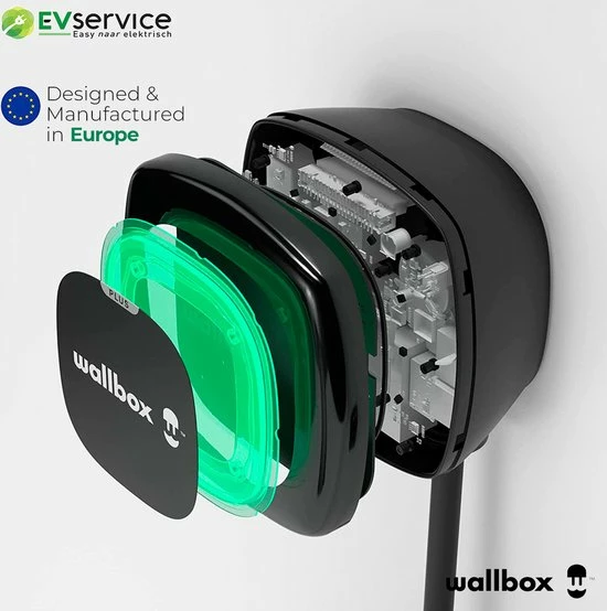 Wallbox Pulsar Plus 22 KW | Type 2 | 1-3 Fasen | Kabellengte 7 Meter | Kleur Zwart | OCCP 4 Wallbox Pulsar Plus 22 KW | Type 2 | 1-3 Fasen | Kabellengte 7 Meter | Kleur Zwart | OCCP - Image 2