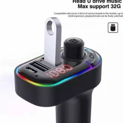 Apeiron Transmitter - FM Transmitter Bluetooth - Autolader - Draadloze Carkit - RGB Light - 2x Fastcharger USB Poort - USB-C Poort - Handsfree Bellen - Voor Alle Telefoons - FM Transmitter Auto - Bluetooth 5.0 -70Mai SHOP 550x561 8