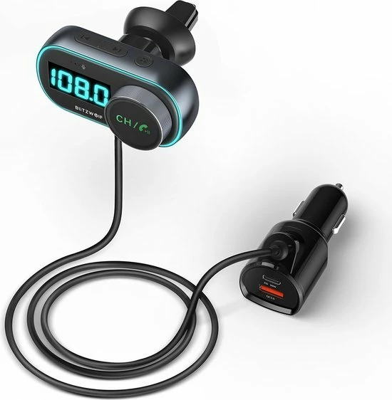 Merkloos Bluetooth FM Transmitter - Auto Lader - Carkit - Handsfree - USB 3.0 - MP3 - Snel Lader - Bluetooth Audio Receiver - Voor Vrachtwagen, SUV, Auto 10 Merkloos Bluetooth FM Transmitter - Auto Lader - Carkit - Handsfree - USB 3.0 - MP3 - Snel Lader - Bluetooth Audio Receiver - Voor Vrachtwagen, SUV, Auto - Image 8