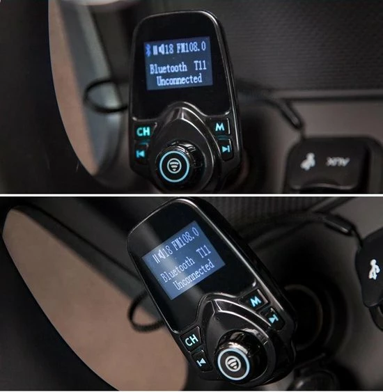 T11 / Bluetooth Transmitter / Carkit / FM Transmitter / Bluetooth Carkit / Oplader / Handsfree Bellen / Draadloos Muziek Streamen / Microfoon / Radio / 4 Play Modes / + *GRATIS AUX Kabel* 8 T11 / Bluetooth Transmitter / Carkit / FM Transmitter / Bluetooth Carkit / Oplader / Handsfree Bellen / Draadloos Muziek Streamen / Microfoon / Radio / 4 Play Modes / + *GRATIS AUX Kabel* - Image 6