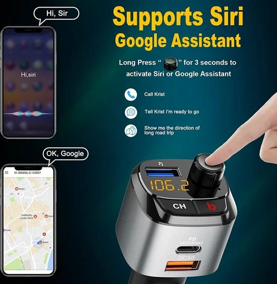 Carkit Bluetooth FM - Ntech USB - Bluetooth FM Transmitter - USB C Auto Lader - Carkit - Handsfree - MP3 - USB - SD Kaart - Snel Lader - Bluetooth Audio Receiver Carkit Bluetooth FM - Ntech USB - Bluetooth FM Transmitter - USB C Auto Lader - Carkit - Handsfree - MP3 - USB - SD Kaart - Snel Lader - Bluetooth Audio Receiver -70Mai SHOP 550x564 5