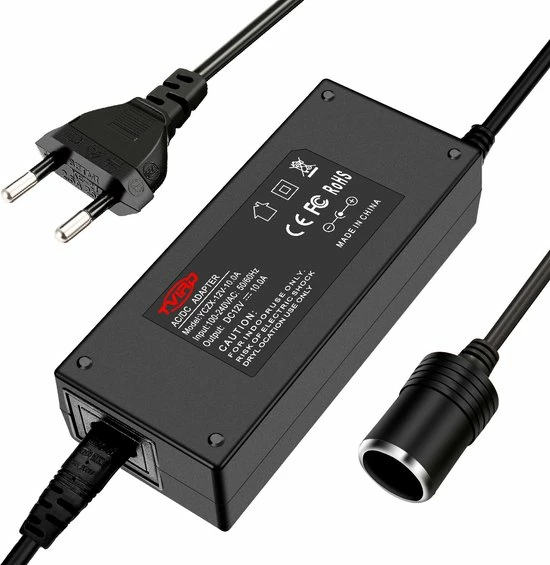 TVIRD Omvormer - 230V Naar 12V - AC Naar DC - 120W - Zwart 9 TVIRD Omvormer - 230V Naar 12V - AC Naar DC - 120W - Zwart - Image 7