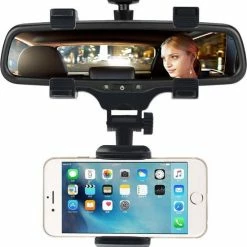 GadgetBay Universeel Houder Met Klem Aan Binnenspiegel Car Auto IPhone Smartphones