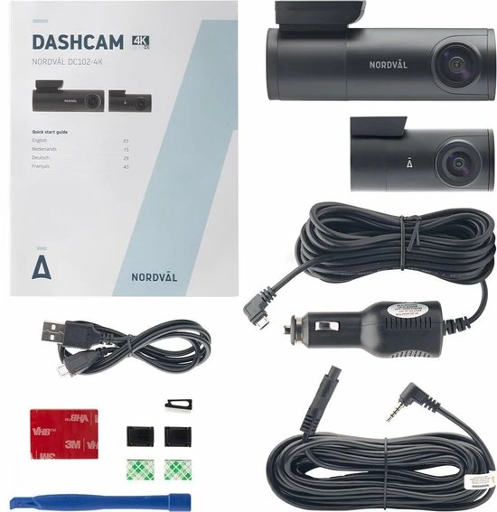 Nordväl DC102-4K 2CH Dashcam 4K + GPS + WiFi + Parkeermodus + 64GB 12 Nordväl DC102-4K 2CH Dashcam 4K + GPS + WiFi + Parkeermodus + 64GB - Image 10
