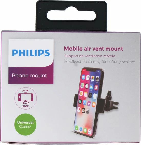 Philips Telefoonhouder Auto - DLK1411AB/04 - Ventilatierooster - Auto Houder voor Smartphone - Universeel - Auto Accesories Philips Telefoonhouder Auto - DLK1411AB/04 - Ventilatierooster - Auto Houder Voor Smartphone - Universeel - Auto Accesories -70Mai SHOP 550x568 3