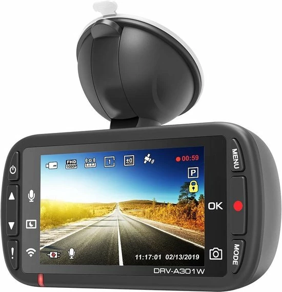 Kenwood Audio Kenwood DRV-A301W - 16GB Full HD DashCam Met Ge?ntegreerde 2.7" LCD, Wireless Link, GPS & G-sensor 9 Kenwood Audio Kenwood DRV-A301W - 16GB Full HD DashCam Met Ge?ntegreerde 2.7" LCD, Wireless Link, GPS & G-sensor - Image 7