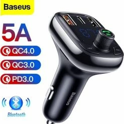 Baseus InAuto FM Transmitter | Bluetooth FM Transmitter Auto MP3-Player Handsfree Wireless Radio Audio Adapter Met USB Disk/SD Kaart - Quick Charger 4.0 -70Mai SHOP 550x569 7