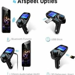 Athletix? Bluetooth FM Transmitter Auto / FM Transmitter Draadloze Bluetooth Carkit / MP3 Speler/ Handsfree Bellen In De Auto / USB Lader / Radio / TF/SD Kaart Poort / AUX Input / 2 USB Poorten / USB Oplader / Audio / Radio / SD/TF Kaart / T11 -70Mai SHOP 550x571 5