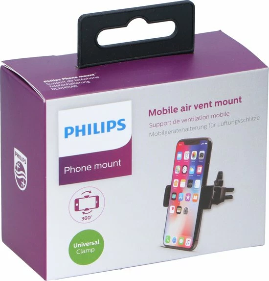 Philips Telefoonhouder Auto - DLK1411AB/04 - Ventilatierooster - Auto Houder voor Smartphone - Universeel - Auto Accesories Philips Telefoonhouder Auto - DLK1411AB/04 - Ventilatierooster - Auto Houder Voor Smartphone - Universeel - Auto Accesories -70Mai SHOP 550x573 4