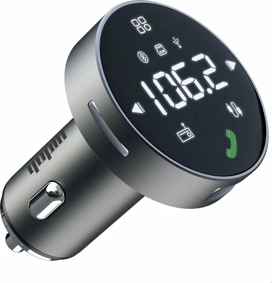 PiXXO? Smart FM Transmitter - Bluetooth 5.0 - USB 3.0 Snellader - USB A + USB C / TF-Slot - Carkit - Handsfree Bellen 3 PiXXO? Smart FM Transmitter - Bluetooth 5.0 - USB 3.0 Snellader - USB A + USB C / TF-Slot - Carkit - Handsfree Bellen