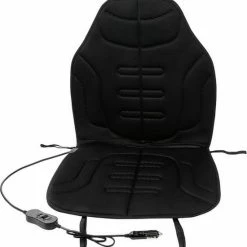Versteeg Auto Stoelverwarmingskussen-verwarmingskussen Voor Autostoel-stoelverwarmers-Autostoel Verwarming-40?-65?-Stoelverwarmers-12V & 220V-Ergonomisch Auto Zitkussen-Zwart