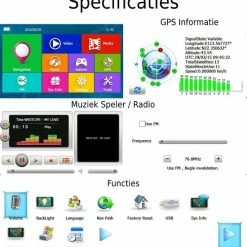 Junsun - 7 Inch - Touchscreen Auto GPS Systeem - Navigator - Radio - 45 Europese Kaarten - Zwart -70Mai SHOP 550x578 17
