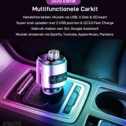 Athletix® FM Transmitter Bluetooth Draadloze Carkit Voor In De Auto 2022 / MP3 Speler Mobiel / LED Verlichting / Handsfree Bellen In De Auto / Bluetooth 5.0 / USB 3.0 Auto Lader / 2 USB Aansluitingen / Muziek Streamen / USB Of SD Kaart / Carkit Adapter 17 Athletix® FM Transmitter Bluetooth Draadloze Carkit Voor In De Auto 2022 / MP3 Speler Mobiel / LED Verlichting / Handsfree Bellen In De Auto / Bluetooth 5.0 / USB 3.0 Auto Lader / 2 USB Aansluitingen / Muziek Streamen / USB Of SD Kaart / Carkit Adapter -70Mai SHOP 550x578 8