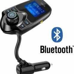 Athletix® Bluetooth FM Transmitter Carkit - Handsfree Bellen / Muziek Afspelen Via Bluetooth /AUX /TF/SD Kaart / USB Oplader - Bluetooth Handsfree Carkits / Adapter /Bluetooth Auto/ LCD Display - T10 FM Transmitter