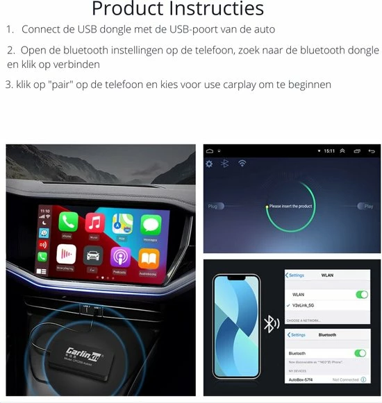 Carlinkt CarlinKit - Carplay - Dongle - Apple Carplay - Geschikt Voor Apple En Android - Zwart - Draadloos - Met Bluetooth 10 Carlinkt CarlinKit - Carplay - Dongle - Apple Carplay - Geschikt Voor Apple En Android - Zwart - Draadloos - Met Bluetooth - Image 8