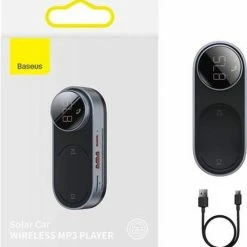 Baseus Bluetooth FM Transmitter Auto Solar / FM Transmitter Draadloze Bluetooth Carkit / MP3 Speler/ Handsfree Bellen In De Auto / USB Lader / Radio / / AUX Input / 2 USB Poorten / USB Oplader / Audio / Radio CDMP000001 -70Mai SHOP 550x583 6