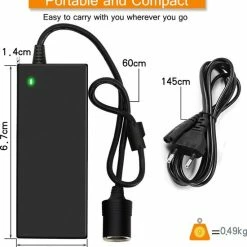 TVIRD Omvormer - 230V Naar 12V - AC Naar DC - 120W - Zwart 11 TVIRD Omvormer - 230V Naar 12V - AC Naar DC - 120W - Zwart -70Mai SHOP 550x585 5