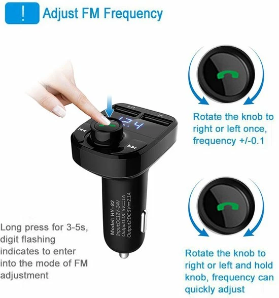 Bluetooth Carkit FM Transmitter om Handsfree te Bellen en Draadloos Muziek te Streamen, Met Volumeknop en Oplaadfunctie Voor 2 Telefoons Tegelijkertijd | Display | Handsfree Bellen | USB Oplader | MP3 Speler | Bluetooth | Aux | TF-Kaart | HY-82 Merkloos Bluetooth Carkit FM Transmitter Om Handsfree Te Bellen En Draadloos Muziek Te Streamen, Met Volumeknop En Oplaadfunctie Voor 2 Telefoons Tegelijkertijd | Display | Handsfree Bellen | USB Oplader | MP3 Speler | Bluetooth | Aux | TF-Kaart | HY-82 -70Mai SHOP 550x587 1