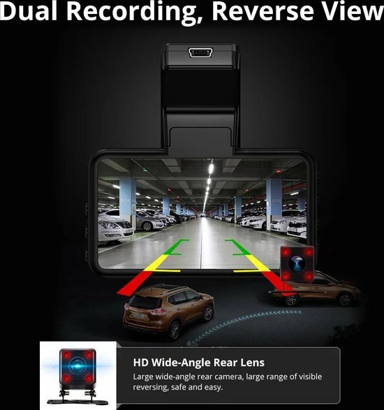 AZDome M17 - Dashcam | Camera Beveiliging | Full HD | Wifi | Time Lapse | Smartphone App | IOS En Android | Night Vision | G Sensor | Super Capacitor Batterij | Achteruitrijcamera 8 AZDome M17 - Dashcam | Camera Beveiliging | Full HD | Wifi | Time Lapse | Smartphone App | IOS En Android | Night Vision | G Sensor | Super Capacitor Batterij | Achteruitrijcamera - Image 6