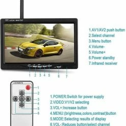 BrandWay Draadloze Achteruitrijcamera Set Met 7 Inch Scherm - Achteruitrij Camera Draadloos Voor Auto / Camper / Caravan / Vrachtwagen / Landbouwmachines -70Mai SHOP 550x590 2