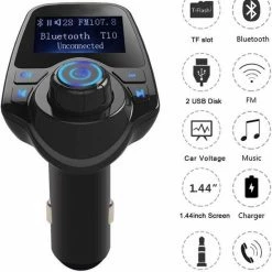 DrPhone BC7 5 In 1 Universele Draadloze Bluetooth Handsfree-carkit Met FM Transmitter/ AUX Ingang/ Micro SD Kaart / USB-Stick (MP3/WMA Bestanden) & Dubbele USB 2.1A Poorten Geschikt Om Uw Smartphone Op Te Laden - Zwart -70Mai SHOP 550x590 4
