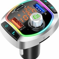 DINTO® Bluetooth FM Transmitter BC63 - Auto Lader - Carkit - Handsfree - USB 3.0 - MP3 - SD Kaart - Snel Lader - Bluetooth Receiver