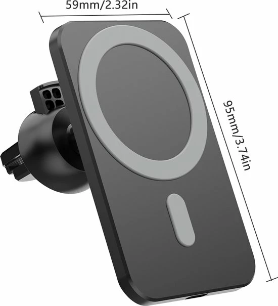 Merkloos Autohouder Geschikt Voor Iphone - Autohouder - Telefoonhouder - Telefoonhouders Auto - Draadloos Opladen - Draadloze Oplader Geschikt Voor Iphone - Telefoonhouder - Zwart 6 Merkloos Autohouder Geschikt Voor Iphone - Autohouder - Telefoonhouder - Telefoonhouders Auto - Draadloos Opladen - Draadloze Oplader Geschikt Voor Iphone - Telefoonhouder - Zwart - Image 4