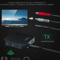 WISEQ Bluetooth Transmitter & Receiver - Voor Audio Op TV, Auto En Alle Andere Apparaten - High Sound Definition | Bluetooth 4.2 -70Mai SHOP 550x611 4