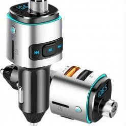 Opline Bluetooth FM Transmitter Voor In De Auto - Handsfree ?Bellen - Draadloze Carkit - Fastcharger USB Poort ? Led Verlichting/scherm - Muziek Luisteren Streamen ? Auto Snel Lader ? SD Kaart - MP3 - Adapter - Audio -70Mai SHOP 550x612 5