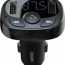 Baseus FM Transmitter Bluetooth Draadloze Carkit / MP3 Speler Mobiel / Handsfree Bellen In De Auto / Lader / USB Flash Drive / Muziek / Audio / Radio / SD/TF Kaart / Carkit Adapter Zwart (CCTM-01) -70Mai SHOP 550x614 2
