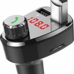Bluetooth FM Transmitter, CarKit , Bluetooth Mp3 Player Play Modes / Hands-free Bellen / TF Kaart / USB Auto Lader / USB Flash Drive / 2x AUX Input / Bluetooth Carkit, G13 ? Adge
