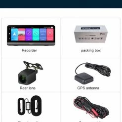 DrPhone DC10 Smart Dashcam 8 Inch Full Touch IPS-scherm - 4G - Achteruitrijcamera - Android 8.1 Met WiFi/GPS/Navi/ADAS/Dual Lens/1080P/180 Graden Vouwbaar - Parkeerstand Camera -70Mai SHOP 550x629 7