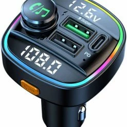 Lavish - Products Bluetooth FM Transmitter - Carkit - Autolader - 2x Fastcharger USB Poort - USB-C Poort - Handsfree Bellen - Voor Alle Telefoons - Bluetooth 5.0 - RGB Light -70Mai SHOP 550x631 2