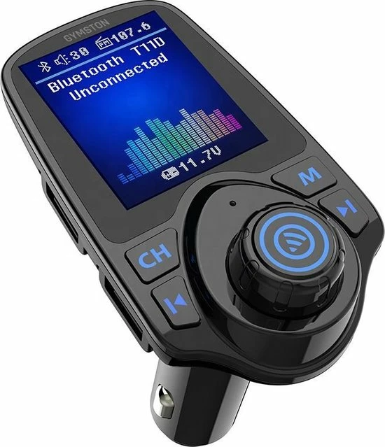 Gymston FM Transmitter Carkit Met Bluetooth T11D / Draadloze Carkit / MP3 Speler Mobiel / Handsfree Bellen In De Auto / AUX Input / Lader / USB Flash Drive / Muziek / Audio / Bluetooth / SD Kaart / Carkit Adapter 3 Gymston FM Transmitter Carkit Met Bluetooth T11D / Draadloze Carkit / MP3 Speler Mobiel / Handsfree Bellen In De Auto / AUX Input / Lader / USB Flash Drive / Muziek / Audio / Bluetooth / SD Kaart / Carkit Adapter