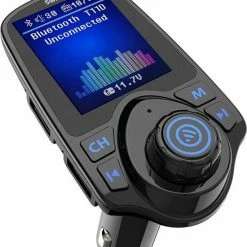 FM Transmitter Bluetooth Draadloze Carkit / MP3 Speler Mobiel / Handsfree Bellen In De Auto / AUX Input / Lader / USB Flash Drive / Muziek / Audio / Radio / TF Kaart / Carkit Adapter - Swifty -70Mai SHOP 550x639 3