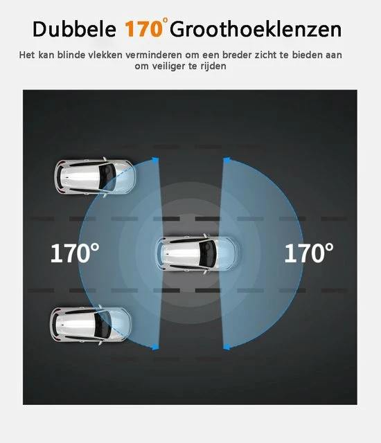 Bolture Dashcam - Dashcam Voor Auto - Dashcam Voor Auto Voor En Achter - Touchscreen - Loopopname - Spiegel - 4K - Nachtzicht 5 Bolture Dashcam - Dashcam Voor Auto - Dashcam Voor Auto Voor En Achter - Touchscreen - Loopopname - Spiegel - 4K - Nachtzicht - Image 3