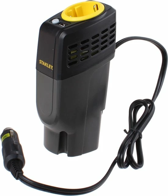 Stanley Omvormer - 12-240 V, 100 W - 1 Stopcontact - 1 USB-Poort Stanley Omvormer - 12-240 V, 100 W - 1 Stopcontact - 1 USB-Poort -70Mai SHOP 550x641 3