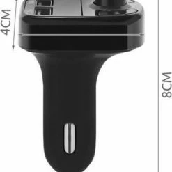 Iso Trade Bluetooth FM Transmitter - Bluetooth Carkit - 2x Fast Charge USB Poort - AUX Kabel - Micro SD - USB Stick - Autolader - LCD Scherm - Muziek - Bellen - Interieur - Auto Accessoires - Mint Groen -70Mai SHOP 550x648 4