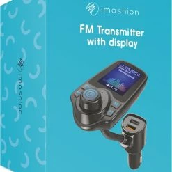 IMoshion FM Transmitter Met Display - Bluetooth Transmitter / Receiver Voor In De Auto - Handsfree Bellen & Muziek Afspelen - Carkit & Autolader Met USB-C - Black Friday 2022 -70Mai SHOP 550x653