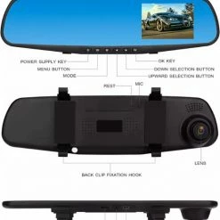 Qtech Dashcam Voor Auto - Voor En Achter Camera - Spiegel - Full HD - 32GB - G Sensor - Bewegingsdetectie En Parkeerstand - Nederlandse Handleiding 14 Qtech Dashcam Voor Auto - Voor En Achter Camera - Spiegel - Full HD - 32GB - G Sensor - Bewegingsdetectie En Parkeerstand - Nederlandse Handleiding -70Mai SHOP 550x658