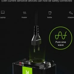 GREEN CELL 1000W (500W Continu) DC 24V Naar AC 230V Met USB Stroom Inverter Converter - Pure/Full Sine Wave 13 GREEN CELL 1000W (500W Continu) DC 24V Naar AC 230V Met USB Stroom Inverter Converter - Pure/Full Sine Wave -70Mai SHOP 550x659 4