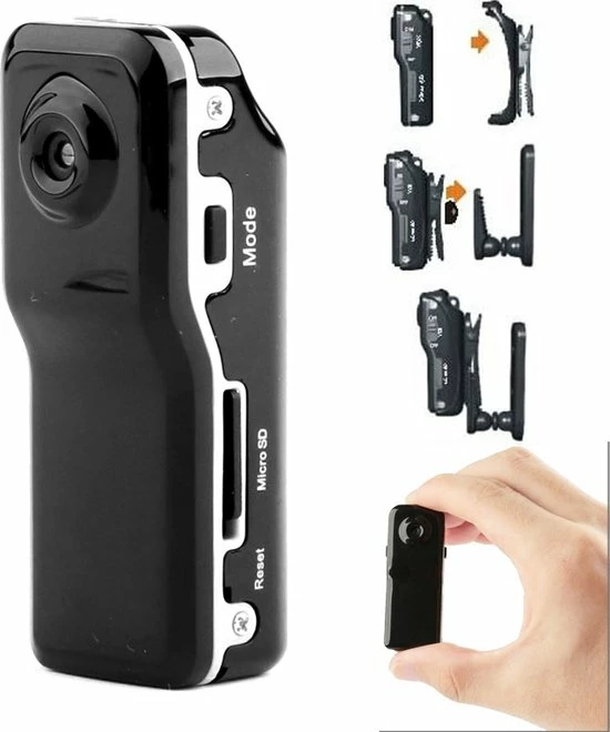 Merkloos MD80 3-in-1 Mini Digitale Video Camera Camcorder POCKET DV Met 720 * 480 Pixels, Kijkhoek: 60 Graden (zwart) 3 Merkloos MD80 3-in-1 Mini Digitale Video Camera Camcorder POCKET DV Met 720 * 480 Pixels, Kijkhoek: 60 Graden (zwart)