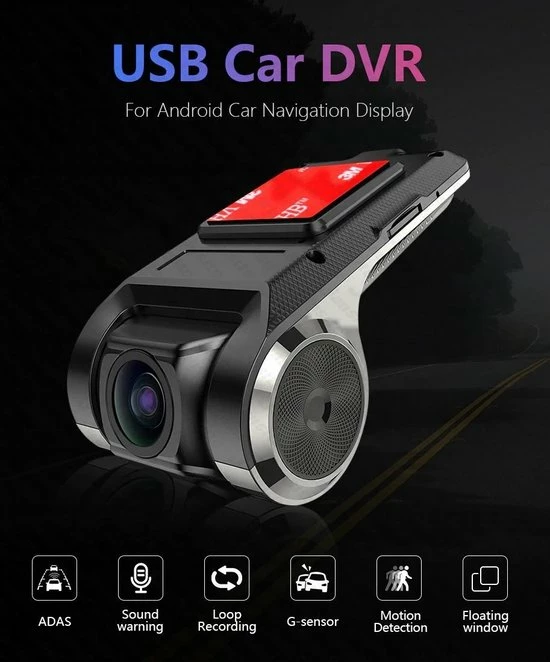 DrPhone ADA1 Auto ADAS DVR Dashcam - 720P - Videorecorder - Camera Geschikt Voor AndroidPlayer - Zwart 6 DrPhone ADA1 Auto ADAS DVR Dashcam - 720P - Videorecorder - Camera Geschikt Voor AndroidPlayer - Zwart - Image 4