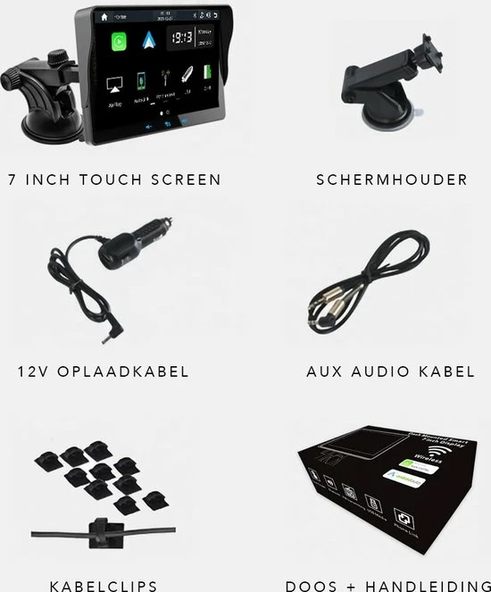 Ossora Navigatiesysteem 7 Inch - 2022 - Apple Carplay (wireless) - Android Auto - Universeel - Bluetooth - TomTom GO 5 Ossora Navigatiesysteem 7 Inch - 2022 - Apple Carplay (wireless) - Android Auto - Universeel - Bluetooth - TomTom GO - Image 3