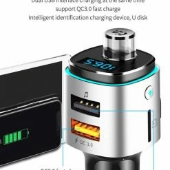 Opline Bluetooth FM Transmitter - Auto Lader - Carkit - Handsfree - MP3 - USB - SD Kaart - Snel Lader - Bluetooth Audio Receiver -70Mai SHOP 550x665 1