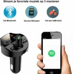 TibaGoods Auto FM Transmitter - Bluetooth - Handsfree Bellen - USB - Carkit - Audio Receiver - Oplaadfunctie - Auto Accessoires -70Mai SHOP 550x665