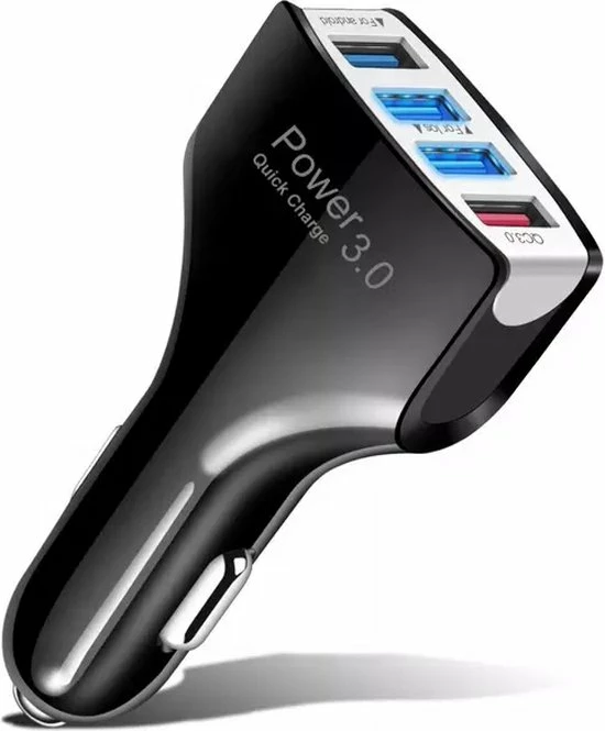 Merkloos Autolader USB-12/24V-Auto Oplader USB-autolader 4 Poorten - Auto Lader - Sigarettenaansteker USB Oplader Auto - Snellader 3 Merkloos Autolader USB-12/24V-Auto Oplader USB-autolader 4 Poorten - Auto Lader - Sigarettenaansteker USB Oplader Auto - Snellader