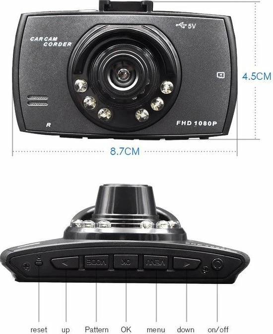 TechU? Dashcam M17 Dual Camera ? 2.4 Inch Scherm ? Full HD 1080p ? Nachtvisie ? Bewegingssensor ? G-sensor ? Loop Recording ? Autocamera Voor ?n Achter - Voor Auto 7 TechU? Dashcam M17 Dual Camera ? 2.4 Inch Scherm ? Full HD 1080p ? Nachtvisie ? Bewegingssensor ? G-sensor ? Loop Recording ? Autocamera Voor ?n Achter - Voor Auto - Image 5