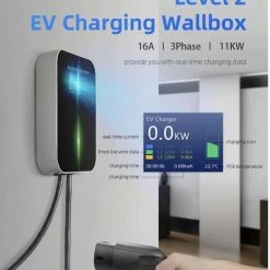 Besen Laadpaal EV Charger Wallbox 11kw 16A 3-fase Type 2 Stekker